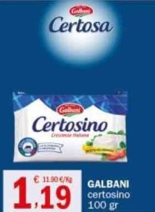 Crai GALBANI certosino 100 gr offerta