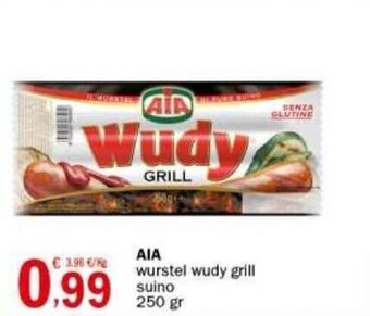 AIA wurstel wudy grill suino 250 gr