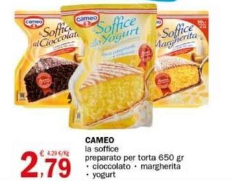 Crai CAMEO la soffice preparato per torta 650 gr offerta