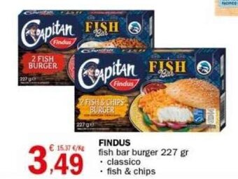 FINDUS fish bar burger 227 gr