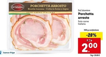 Lidl Dal salumiere porchetta arrosto offerta