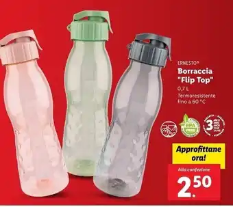 Lidl Ernesto borraccia ''flip top'' offerta