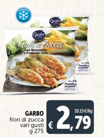 Deco Supermercati GARBO fiori di zucca vari gusti g 275 offerta