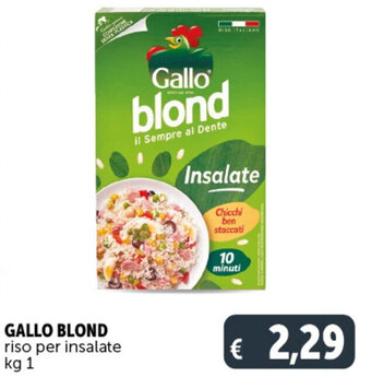 Deco Supermercati GALLO BLOND riso per insalate kg 1 offerta