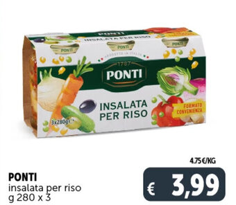 Deco Supermercati PONTI insalata per riso g 280 x 3 offerta