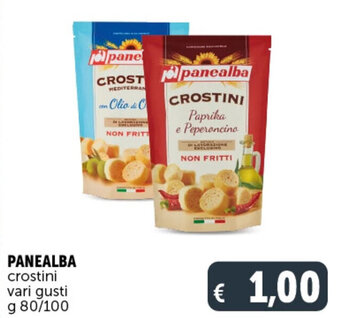 Deco Supermercati PANEALBA crostini vari gusti g 80/100 offerta