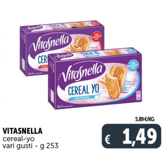 Deco Supermercati VITASNELLA cereal-yo vari gusti g 253 offerta
