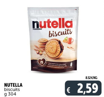 Deco Supermercati NUTELLA biscuits g 304 offerta