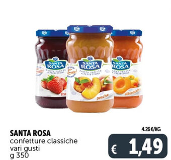 Deco Supermercati SANTA ROSA confetture classiche vari gusti g 350 offerta