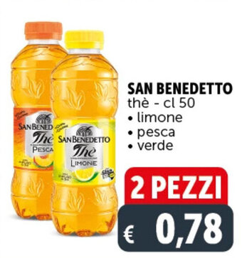 Deco Supermercati SAN BENEDETTO thè cl 50 offerta
