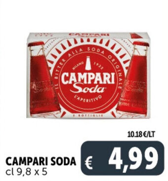 Deco Supermercati CAMPARI Soda cl 9,8 x 5 offerta