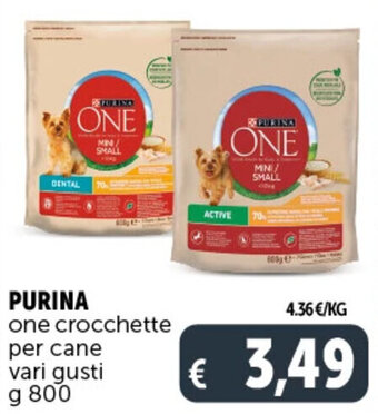 Deco Supermercati PURINA one crocchette per cane vari gusti g 800 offerta