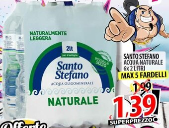 Il Genio Supermercato SANTO STEFANO ACQUA NATURALE 6x 2 LITRI offerta