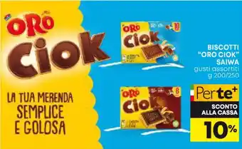 Panorama BISCOTTI "ORO CIOK" SAIWA gusti assortiti g 200/250 offerta
