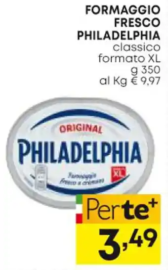 Panorama FORMAGGIO FRESCO PHILADELPHIA classico formato XL g 350 offerta