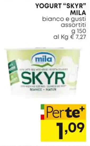 Panorama YOGURT "SKYR" MILA bianco e gusti assortiti g 150 offerta