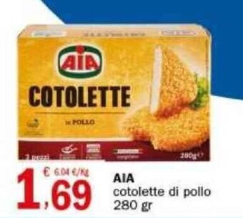 Crai AIA cotolette di pollo 280 gr offerta