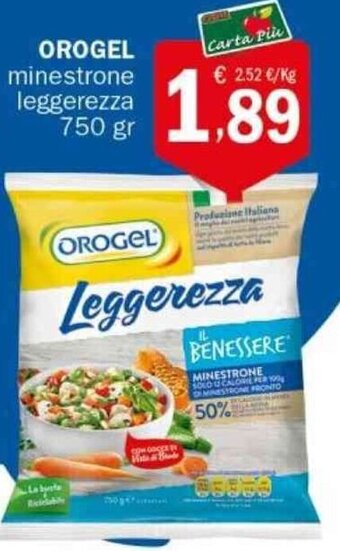 Crai OROGEL minestrone Leggerezza 750 gr offerta