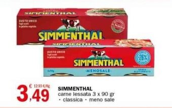Crai SIMMENTHAL carne lessata 3 x 90 gr offerta