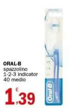 Crai ORAL-B spazzolino 1-2-3 indicator 40 medio offerta