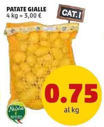 PENNY PATATE GIALLE 4 kg offerta