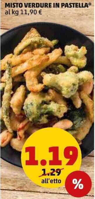 PENNY MISTO VERDURE IN PASTELLA offerta