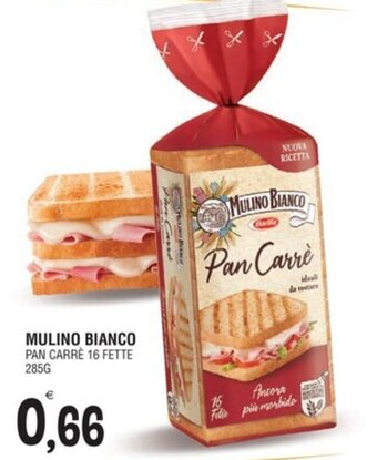Al Discount MULINO BIANCO PAN CARRÈ 16 FETTE 285G offerta