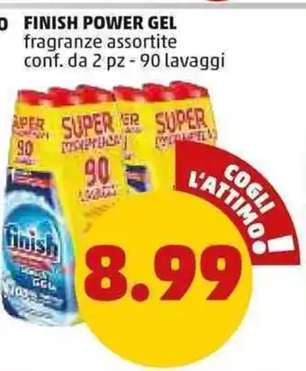 PENNY FINISH POWER GEL fragranze assortite conf. da 2 pz - 90 lavaggi offerta