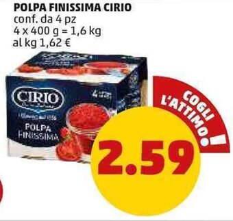 PENNY POLPA FINISSIMA CIRIO conf. da 4 pz offerta