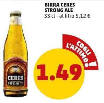 PENNY BIRRA CERES STRONG ALE 33 cl offerta