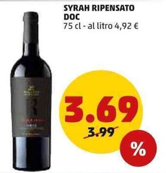 PENNY SYRAH RIPENSATO DOC 75 cl offerta