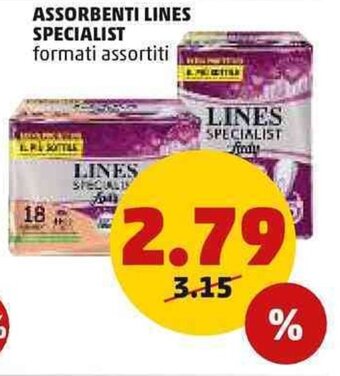 PENNY ASSORBENTI LINES SPECIALIST formati assortiti offerta