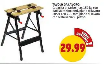 TAVOLO DA LAVORO