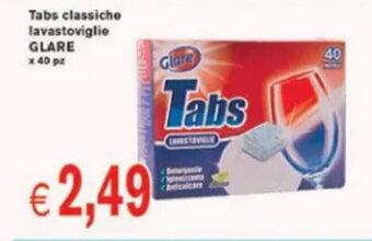 èccoMI Tabs classiche lavastoviglie GLARE x 40 pz offerta