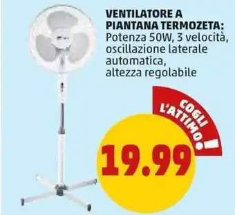PENNY VENTILATORE A PIANTANA TERMOZETA offerta