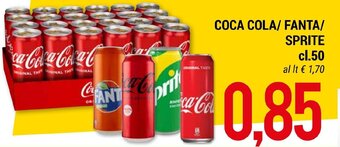 Hardis COCA COLA/ FANTA/ SPRITE cl.50 offerta