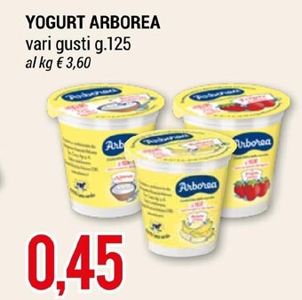 Hardis YOGURT ARBOREA vari gusti g.125 offerta