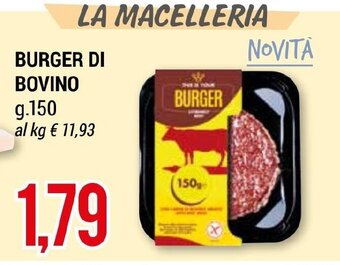 Hardis BURGER DI BOVINO g 150 offerta
