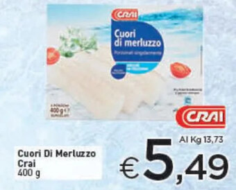 Crai Cuori Di Merluzzo Crai 400 g offerta