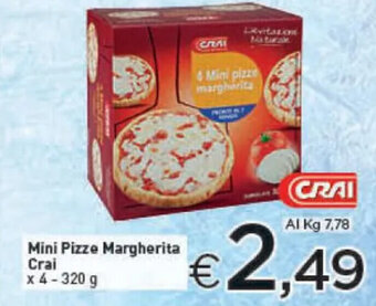 Crai Mini Pizze Margherita Crai x 4 - 320 g offerta