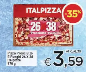 Crai Pizza Prosciutto E Funghi 26 X 38 Italpizza 570 g offerta