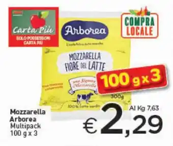 Crai Mozzarella Arborea Multipack 100 g x 3 offerta