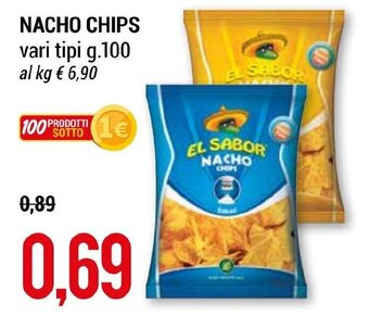 Hardis NACHO CHIPS vari tipi g.100 offerta
