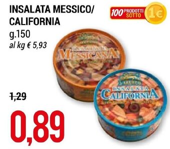INSALATA MESSICO/ CALIFORNIA g 150