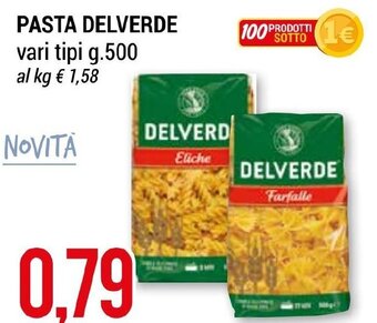 Hardis PASTA DELVERDE vari tipi g.500 offerta