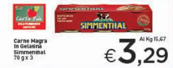 Crai Carne Magra In Gelatina Simmenthal 70 g x 3 offerta