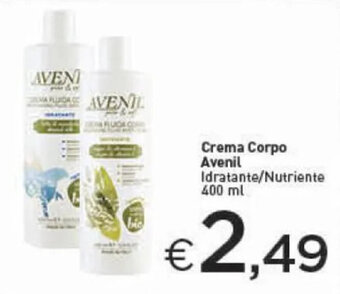 Crai Crema Corpo Avenil Idratante/Nutriente 400 ml offerta