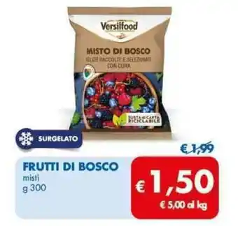 MD Discount FRUTTI DI BOSCO misti g 300 offerta