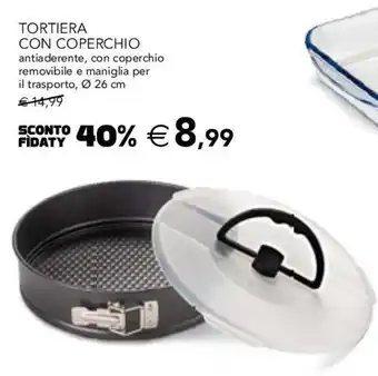 Esselunga TORTIERA CON COPERCHIO Ø 26 cm offerta