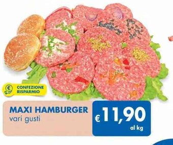 MD Discount MAXI HAMBURGER vari gusti offerta